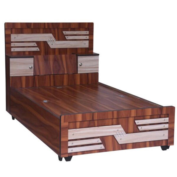 Royal Troves Single Size Bed with Storage Box Attached on Bed with Premium Engineering Wood(6 x 4 ft) - Image 4