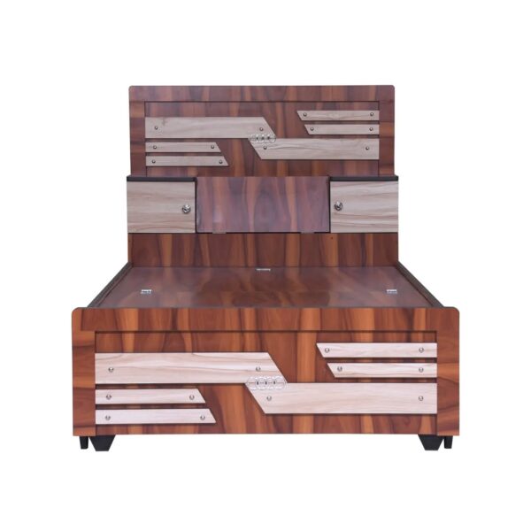 Royal Troves Single Size Bed with Storage Box Attached on Bed with Premium Engineering Wood(6 x 4 ft) - Image 2