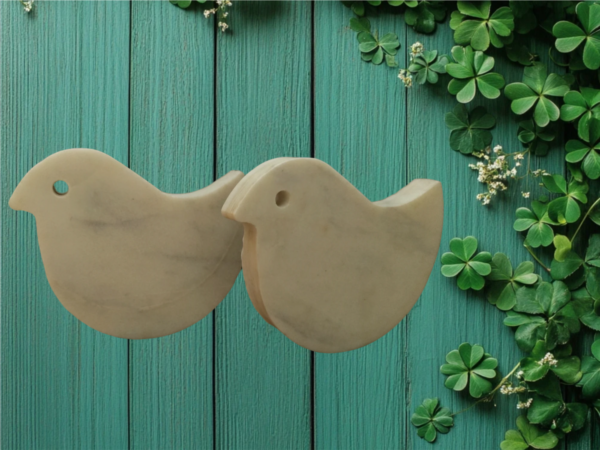 Marble Bird-Shaped Coaster – Elegant Stone Drink Coaster (10.2 x 10 cm) - Image 12
